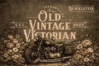 Vintage Victorian Fonts for Modern Design Projects