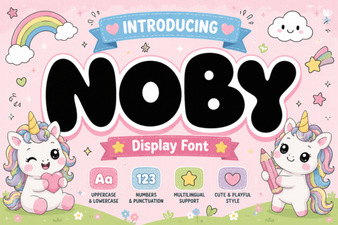 Noby Font: Stylish and Creative Display Font