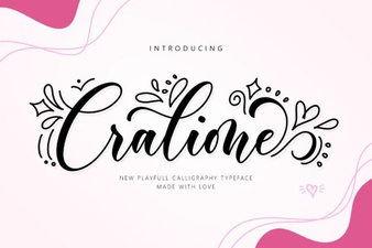 Cralione Script: Elegant Fonts for Creative Design