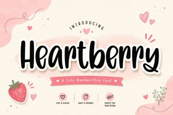 Heartberry Font: a Creative Touch for Your Designs