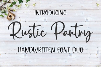 Rustic Pantry Fonts for Country Kitchen Designs