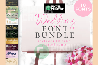 A Creative Font Bundle for Your Wedding Website